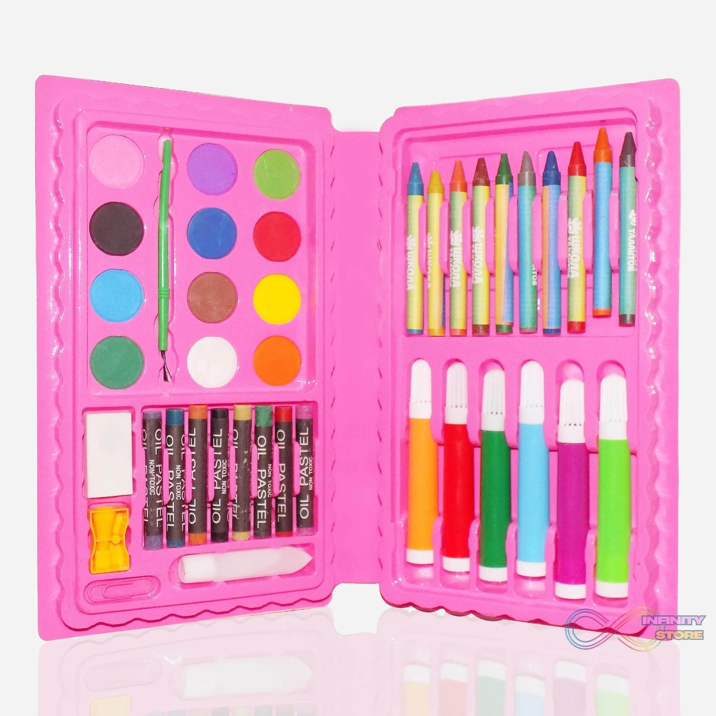 Coloring Combo Colors Box Color Pencil, Crayons, Water Color, Sketch Pens Set of 42 - infinityexculsivestore.com