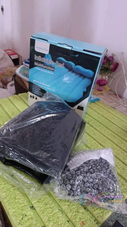Comfy Car Camping: Inflatable Bed with Pillows & Pump (Portable) - infinityexculsivestore.com