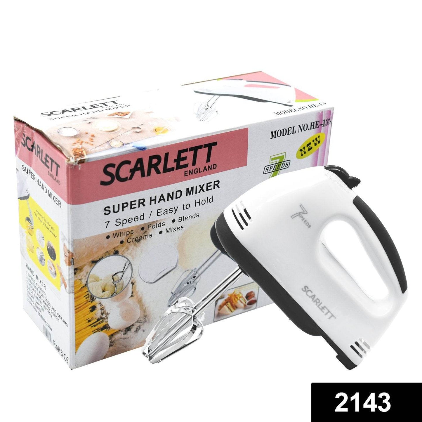 Compact Hand Electric Mixer / Blender for Whipping / Mixing with Attachments - infinityexculsivestore.com