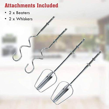 Compact Hand Electric Mixer / Blender for Whipping / Mixing with Attachments - infinityexculsivestore.com