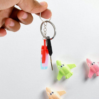 Compact Silicone Pop it Keychain Toy - Birthday Return Gift of Kids - Portable Bubble Popping Fun Stress Relief Fidget Toy (mix design | 1 Pc) - infinityexculsivestore.com