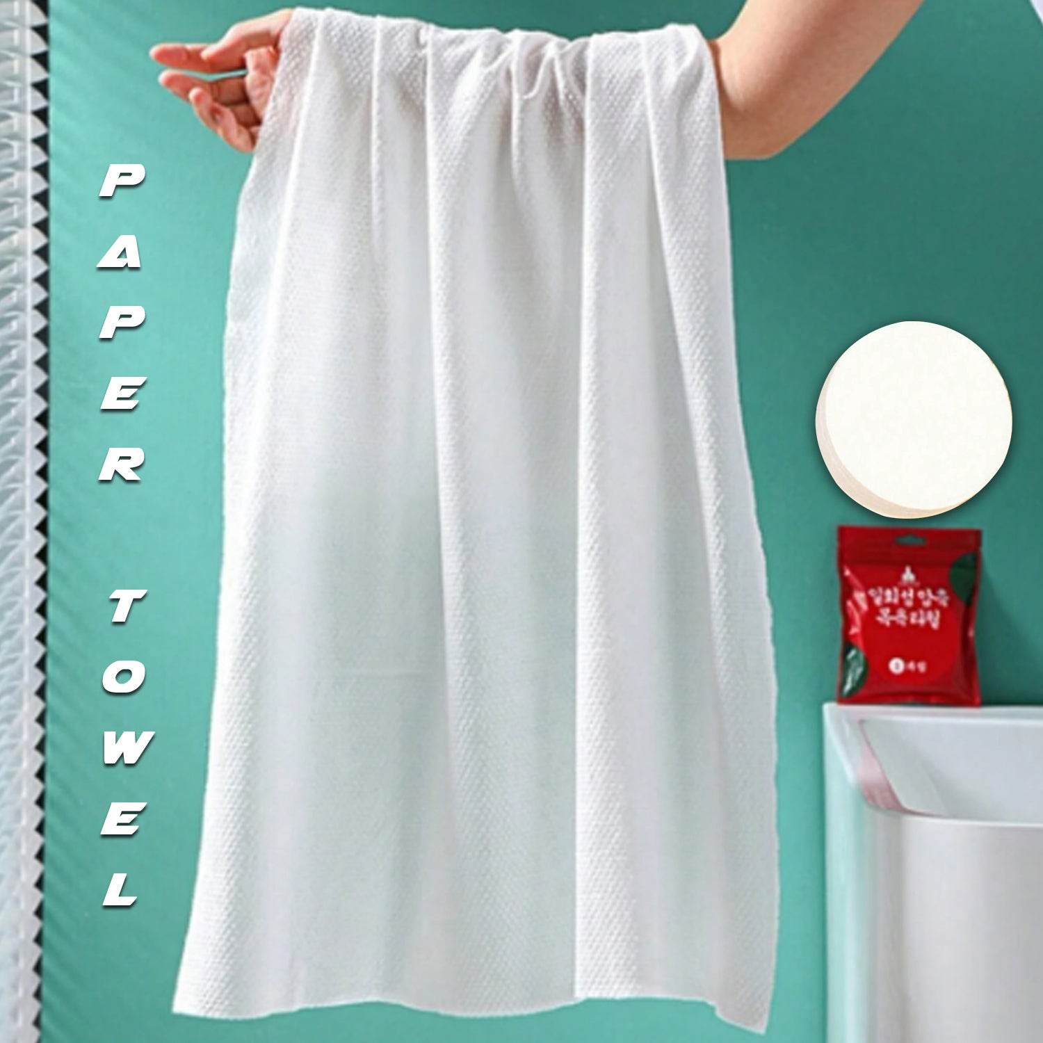 Compressed Towels Portable Disposable Compressed Cotton Coin Tissue Towel for Travel, Camping, Hiking, Sport, Beauty Salon, Home Hand Wipes (28x40 Inch) - infinityexculsivestore.com