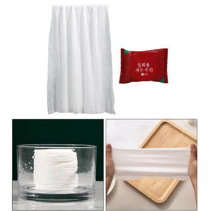 Compressed Towels Portable Disposable Compressed Cotton Coin Tissue Towel for Travel, Camping, Hiking, Sport, Beauty Salon, Home Hand Wipes (28x40 Inch) - infinityexculsivestore.com