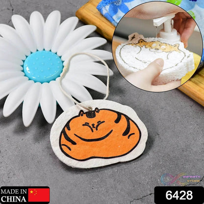 Compressed Wood Pulp Sponge. Creative Cartoon Design Scouring Pad Dishwashing Absorbing Pad. Kitchen Cleaning Tool. - infinityexculsivestore.com