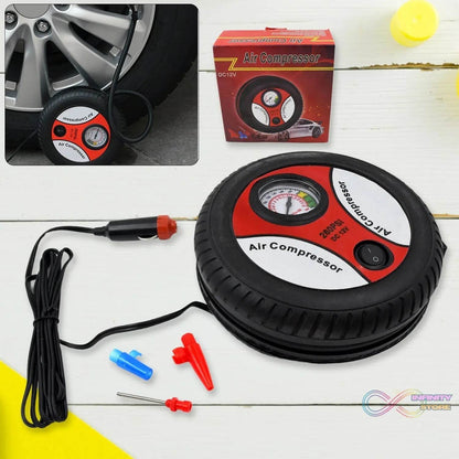 Compressor for Car and Bike 12V 260 PSI Tyre Inflator Air Pump - infinityexculsivestore.com