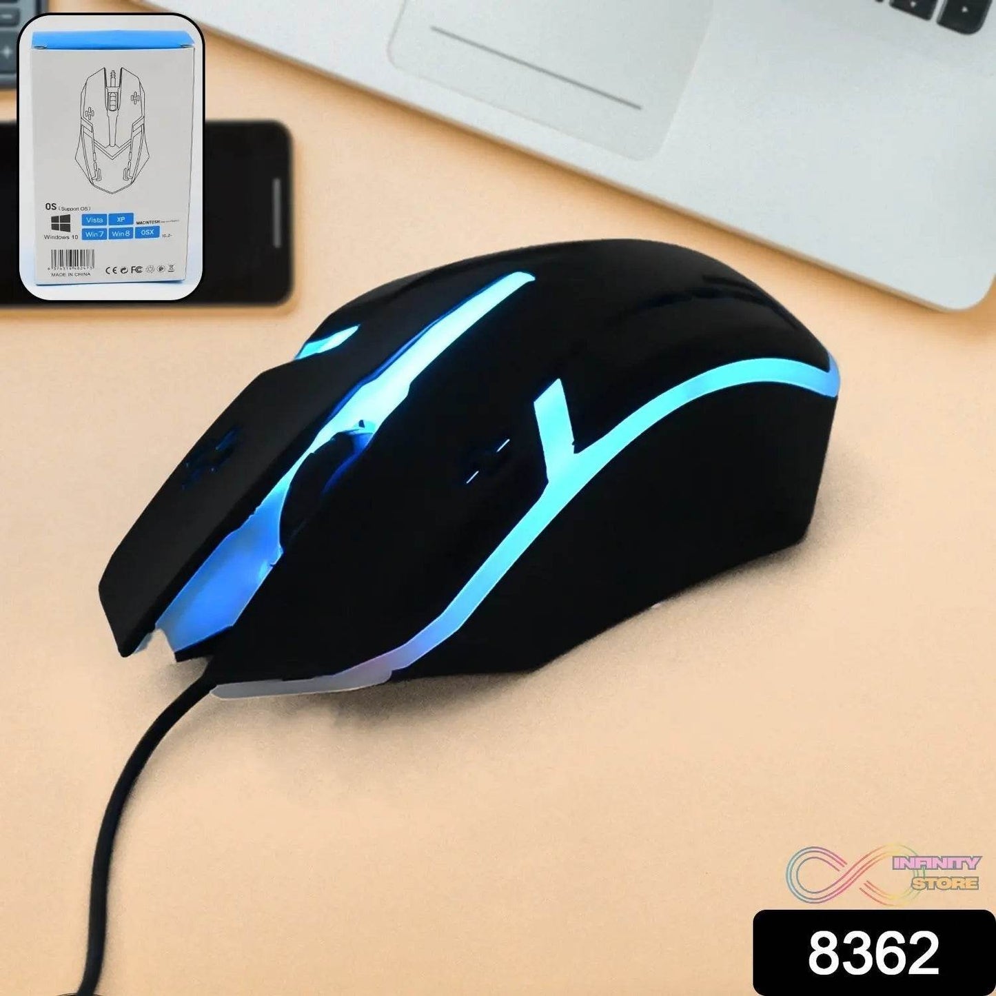 Computer / Laptop USB Wired Optical Mouse (1 Pc) - infinityexculsivestore.com