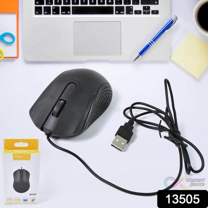Computer / Laptop Wired Optical Mouse, M-022 (1 Pc) - infinityexculsivestore.com