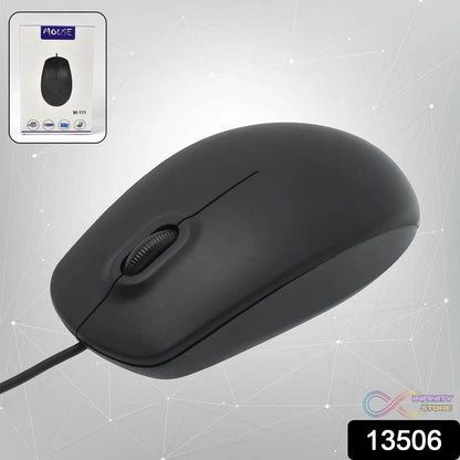 Computer / Laptop Wired Optical Mouse, M- 111 (1 Pc) - infinityexculsivestore.com