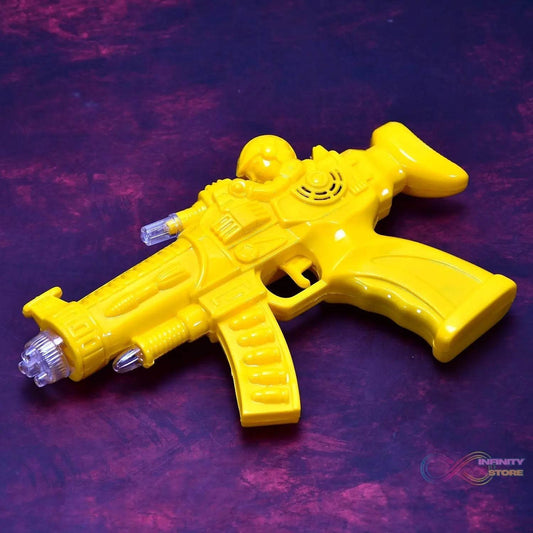 Concept Musical Transparent Glow Gear Gun With Rainbow Light ( 1 pcs ) - infinityexculsivestore.com