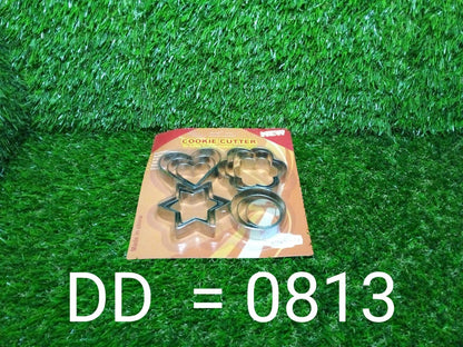 Cookie Cutter Stainless Steel Cookie Cutter with Shape Heart Round Star and Flower (12 Pieces) - infinityexculsivestore.com
