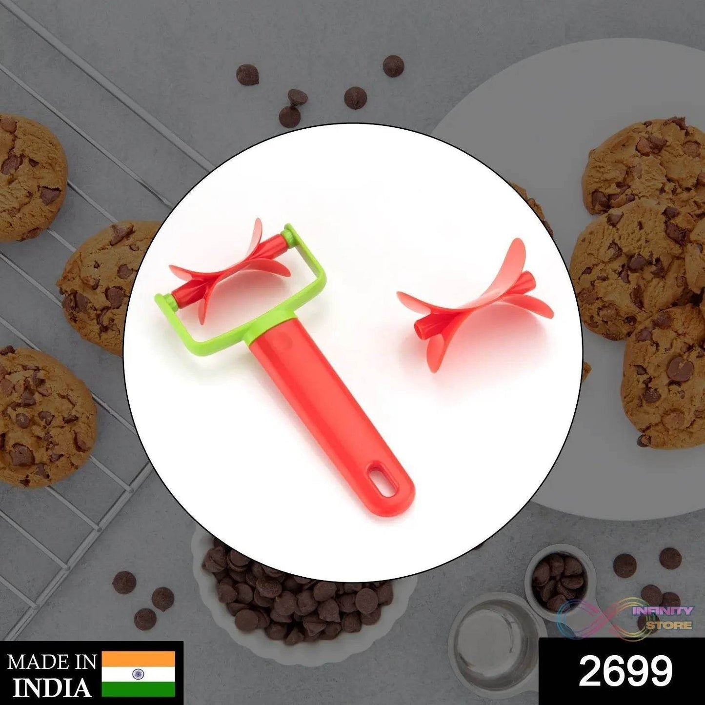 Cookie Rolling Cutter used in all kinds of household and kitchen places for making cookies and stuff. - infinityexculsivestore.com
