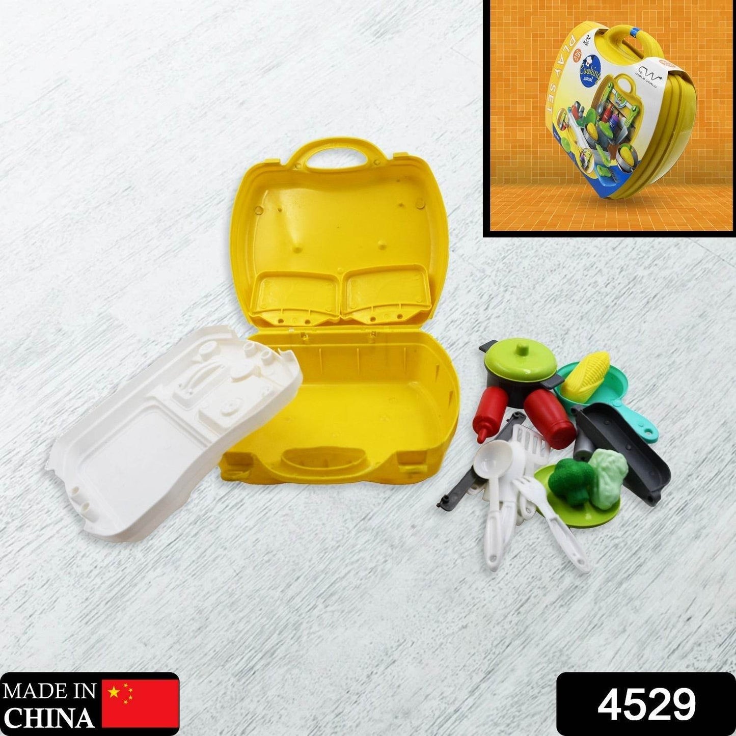 Cooking Toy Plastic Kids Cooking School Play Set (26 Pc Set) - infinityexculsivestore.com