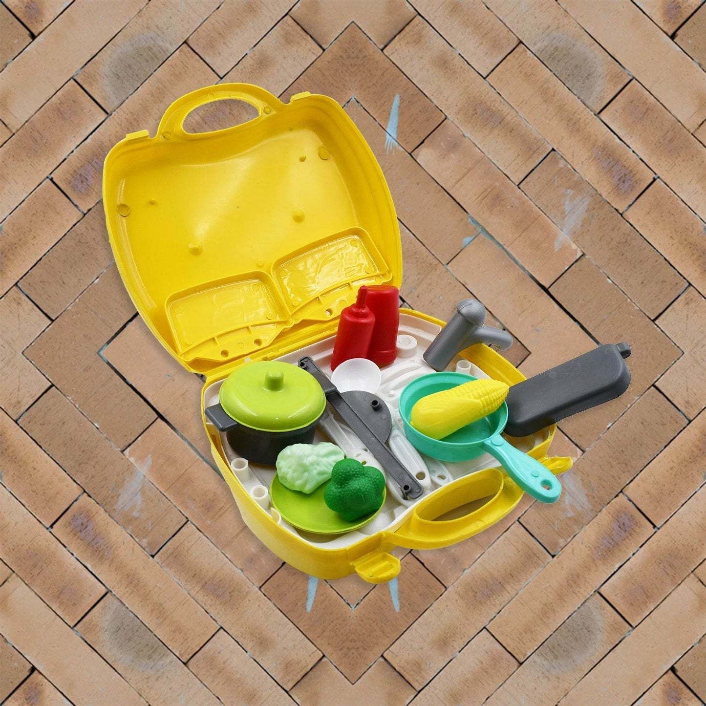 Cooking Toy Plastic Kids Cooking School Play Set (26 Pc Set) - infinityexculsivestore.com