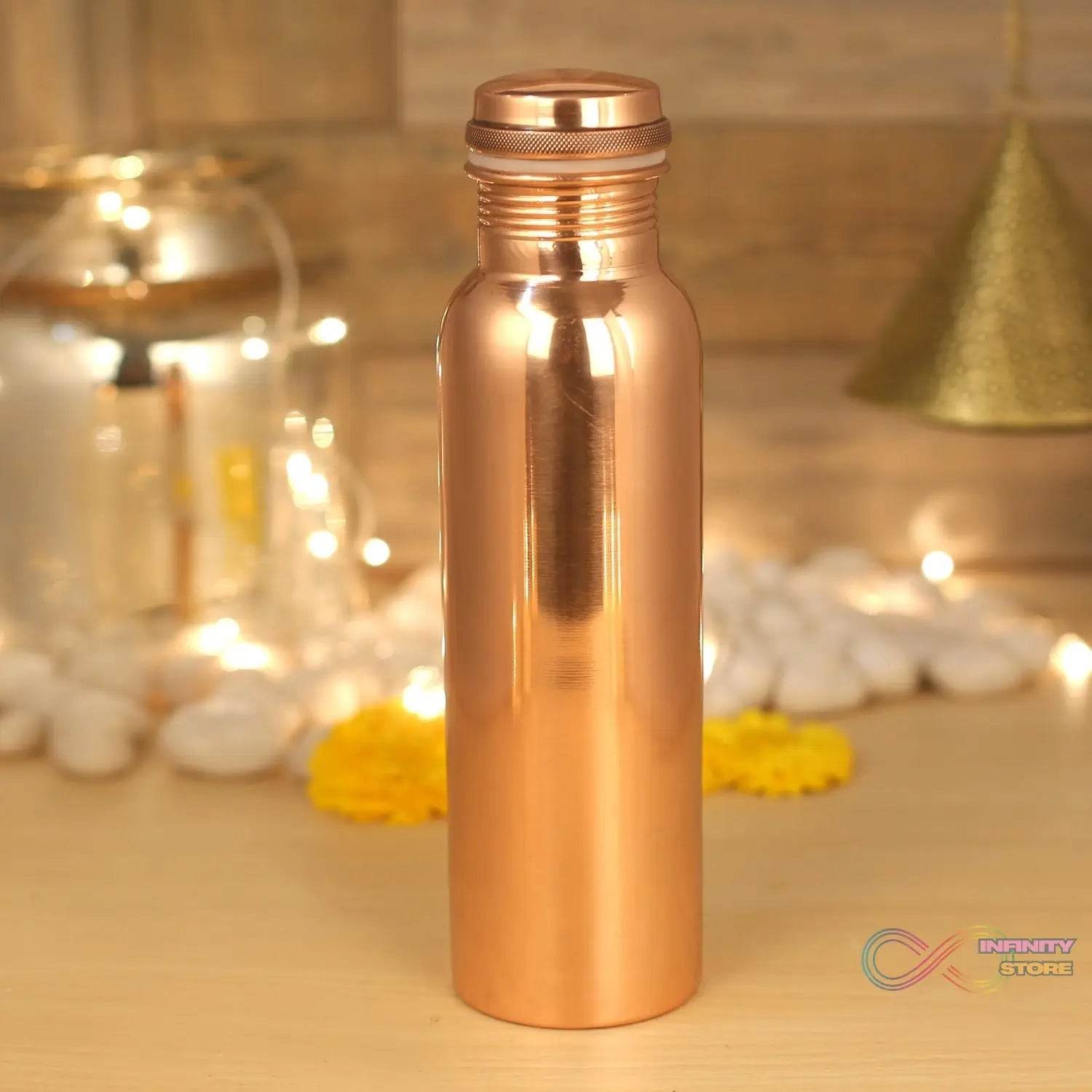 Copper Water Bottle 2 Glasses with Gift Box (3 Pcs Set) - infinityexculsivestore.com