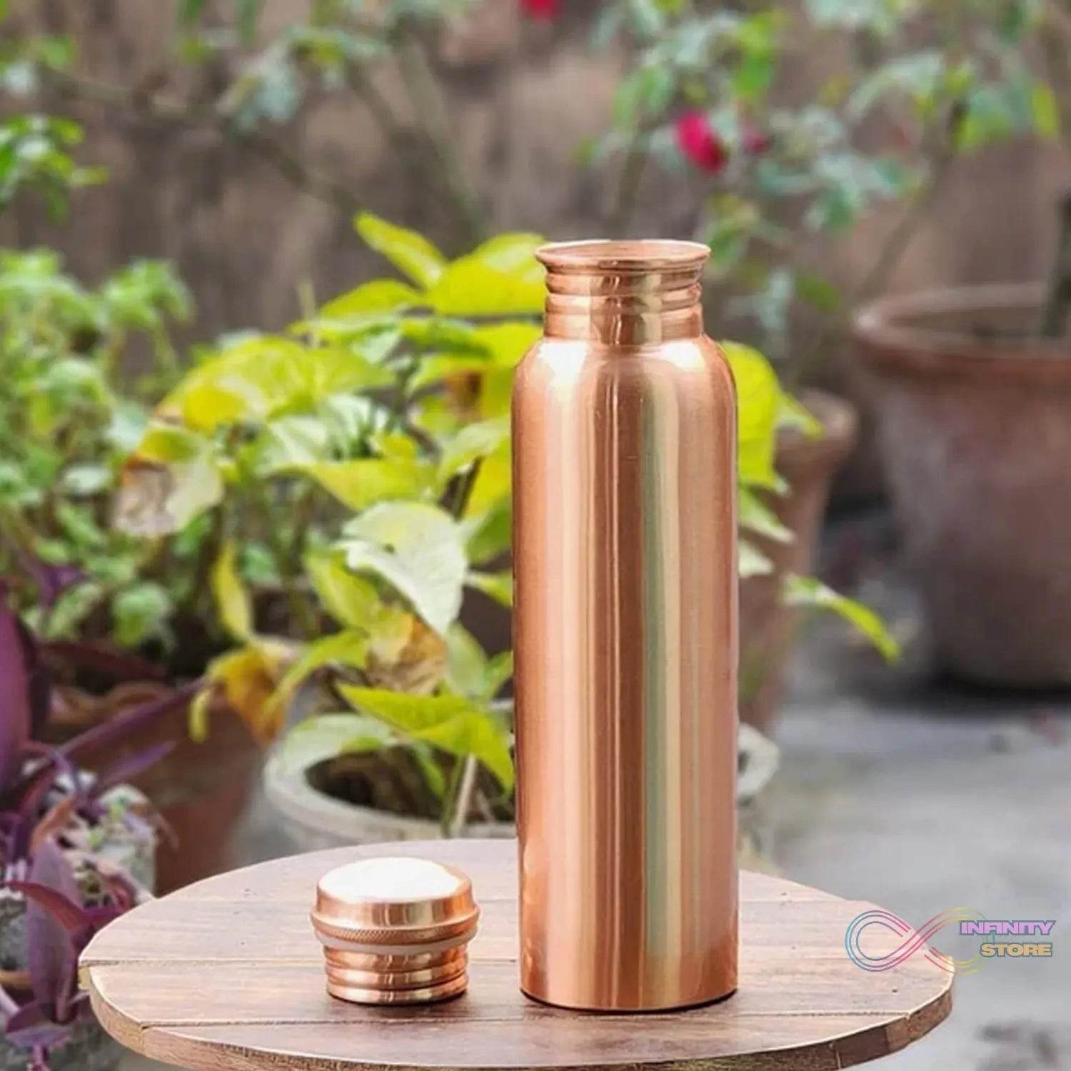 Copper Water Bottle 2 Glasses with Gift Box (3 Pcs Set) - infinityexculsivestore.com