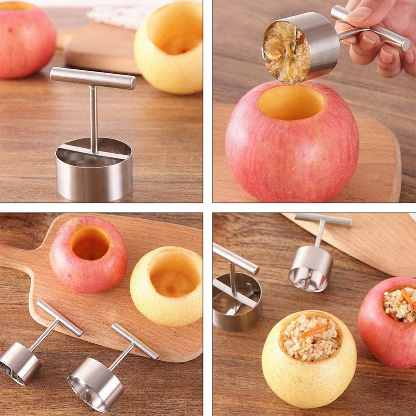 Corer Pear Core Separator Vegetable Core Remover Seeder Cutter Pitter Fruit Hole Remover Coring Tool (1 Pc) - infinityexculsivestore.com