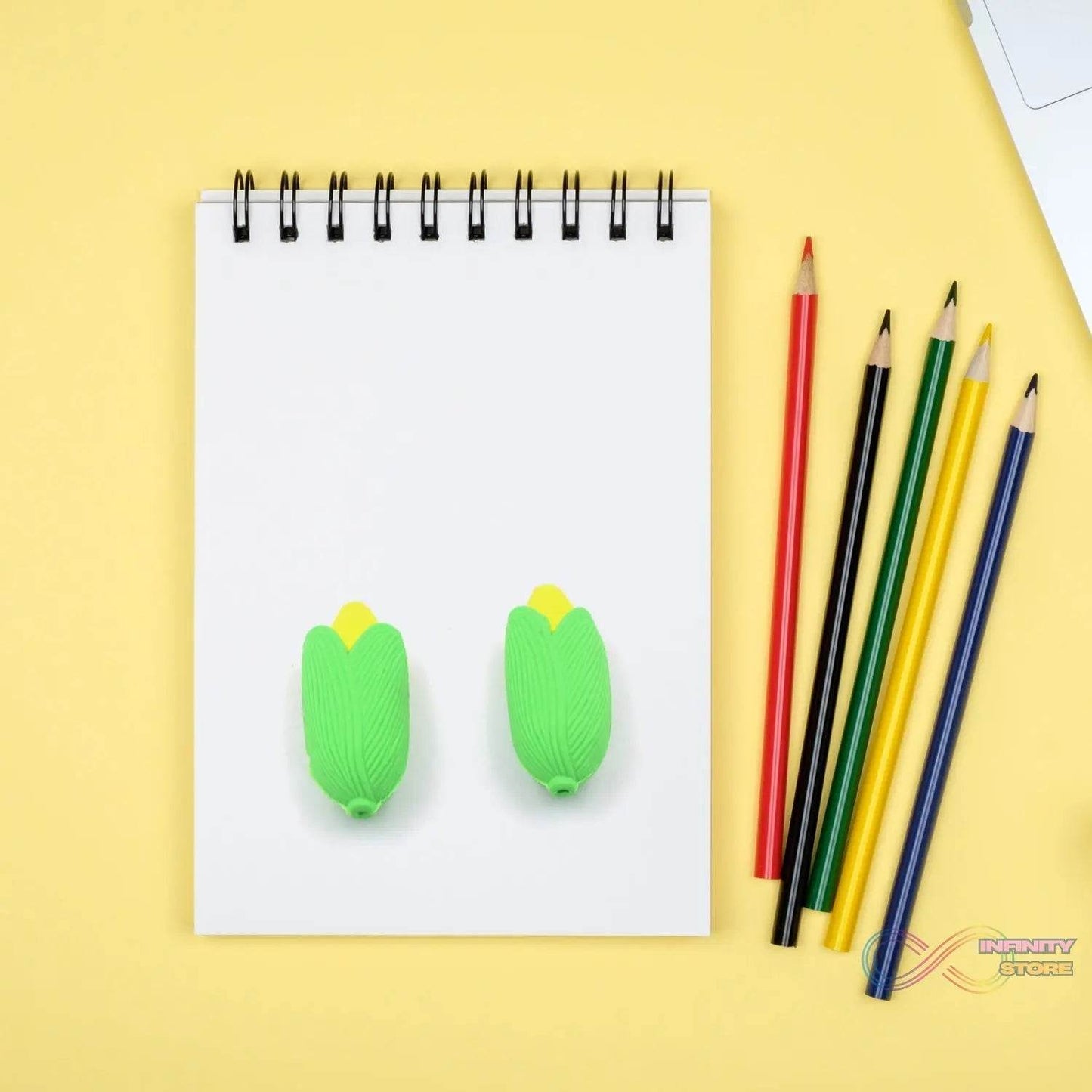 Corn Shape School Eraser High Qulaity ( 2 Pc Set ) - infinityexculsivestore.com