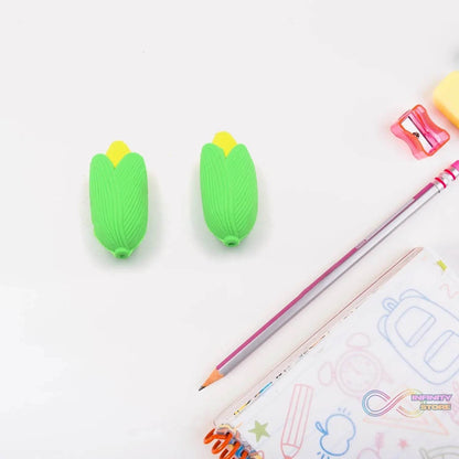 Corn Shape School Eraser High Qulaity ( 2 Pc Set ) - infinityexculsivestore.com