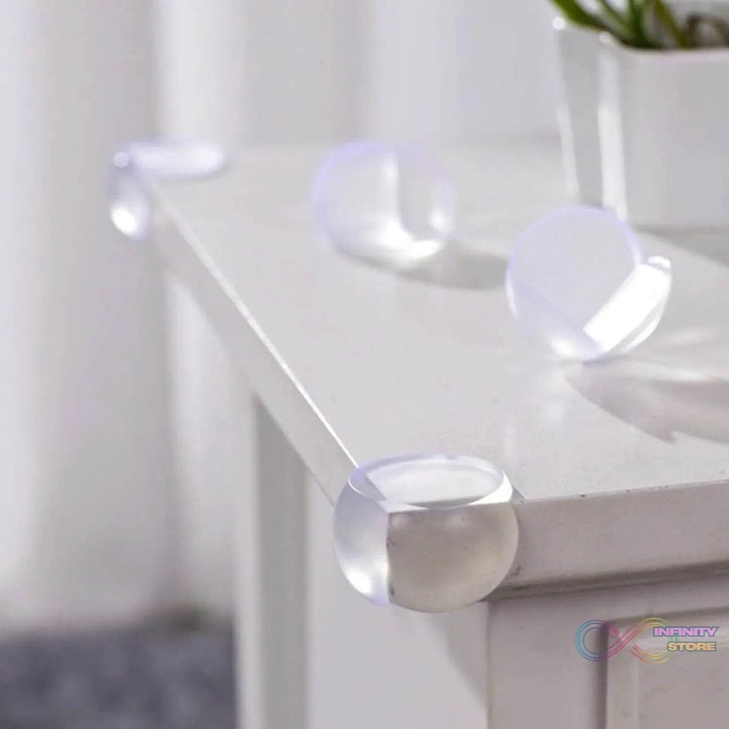 Corner Guards Clear Corner Protectors High Resistant Adhesive (Pack of 100) - infinityexculsivestore.com