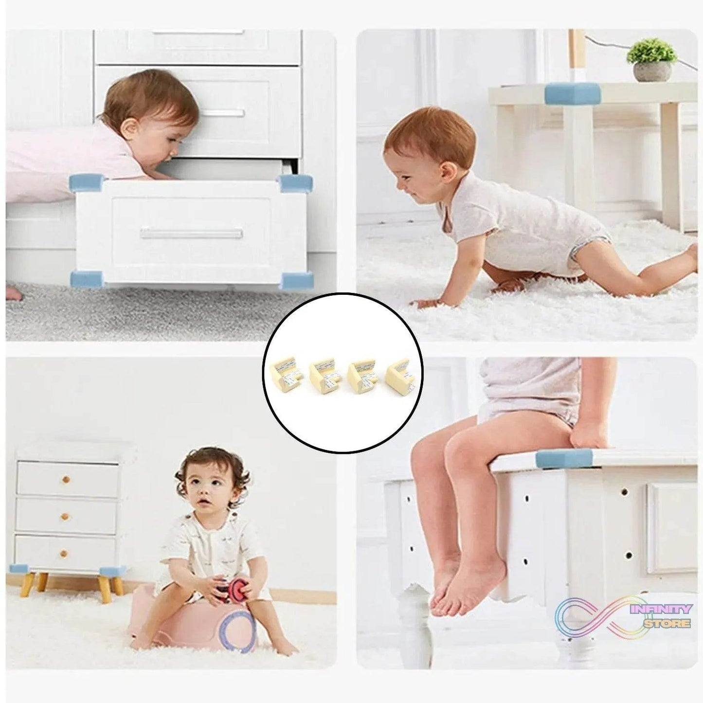 Corner Protector for Baby, Protectors Guards (4 Pcs Set) - infinityexculsivestore.com