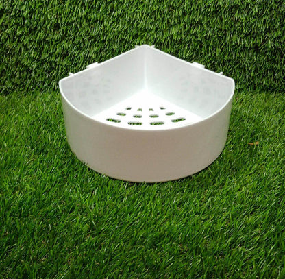 Corner Shelf Bathroom Kitchen Rack Self Adhesive Shower Caddy Plastic Triangle Wall Mount Storage Basket - infinityexculsivestore.com