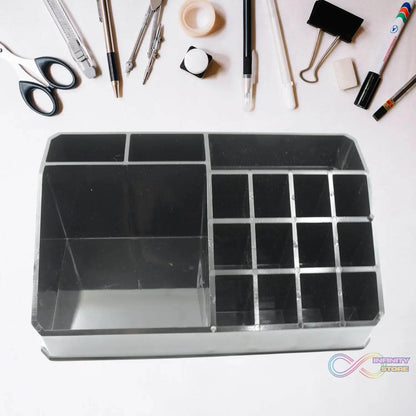 Cosmetic Organiser 16 Compartment Cosmetic Makeup Storage Organiser Box - infinityexculsivestore.com