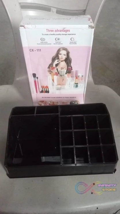 Cosmetic Organiser 16 Compartment Cosmetic Makeup Storage Organiser Box - infinityexculsivestore.com