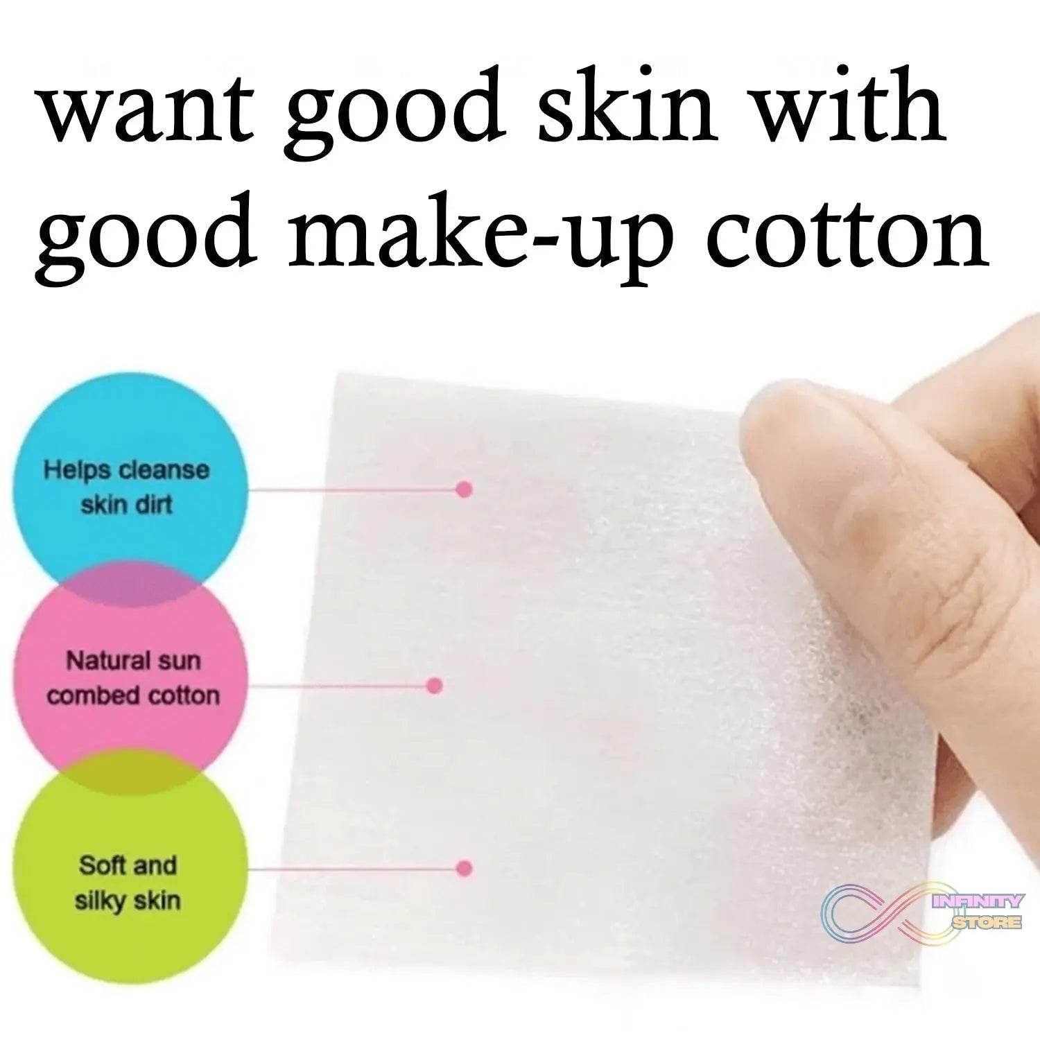 Cotton Makeup Remover Pads for Women Girls (Pack of 40) - infinityexculsivestore.com