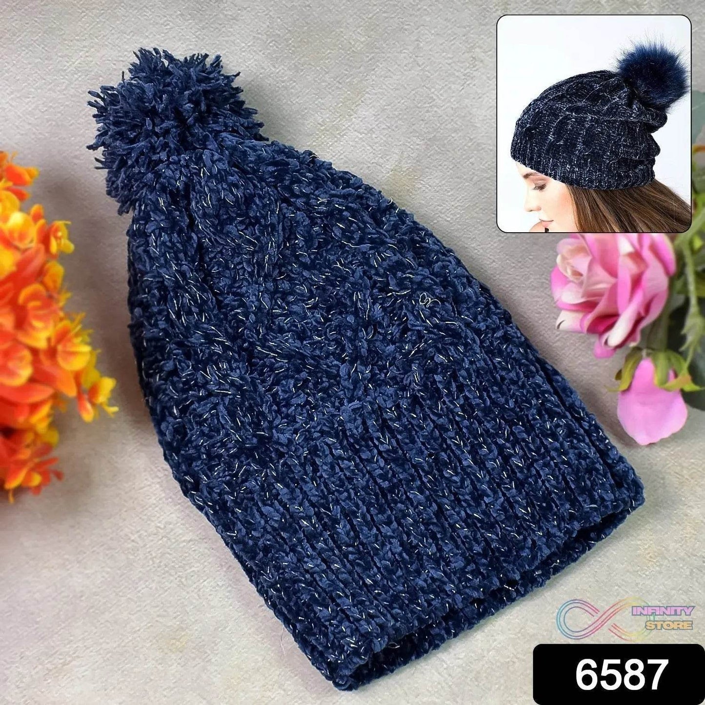 Cozy Comfort: Winter Cap for Girls (1pc) - infinityexculsivestore.com