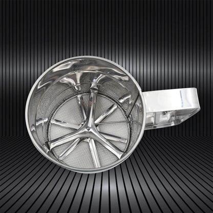 Flour Sifter Stainless Steel Shaker, Creation Baking Stainless Steel Shaker Sieve Cup Manual Flour Sifter with Measuring Scale Mark, Flour Sifter, Flour Sieve Multipurpose Handheld for Hotel for Kitchen, Home - infinityexculsivestore.com