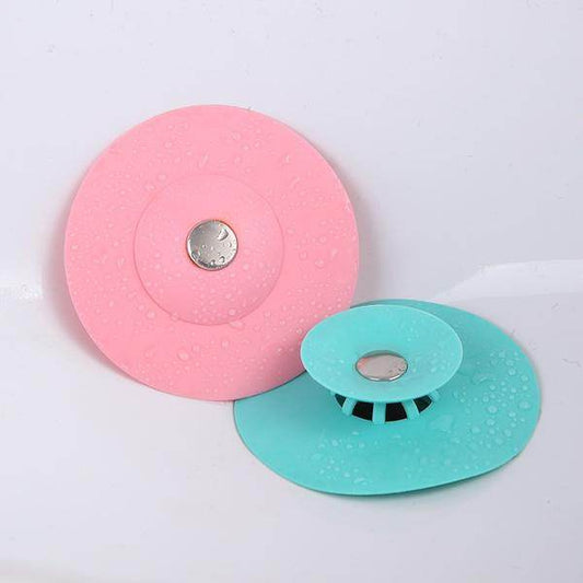 Creative 2-in-1 Silicone Sewer Sink Sealer Cover Drainer (multicolour) - infinityexculsivestore.com