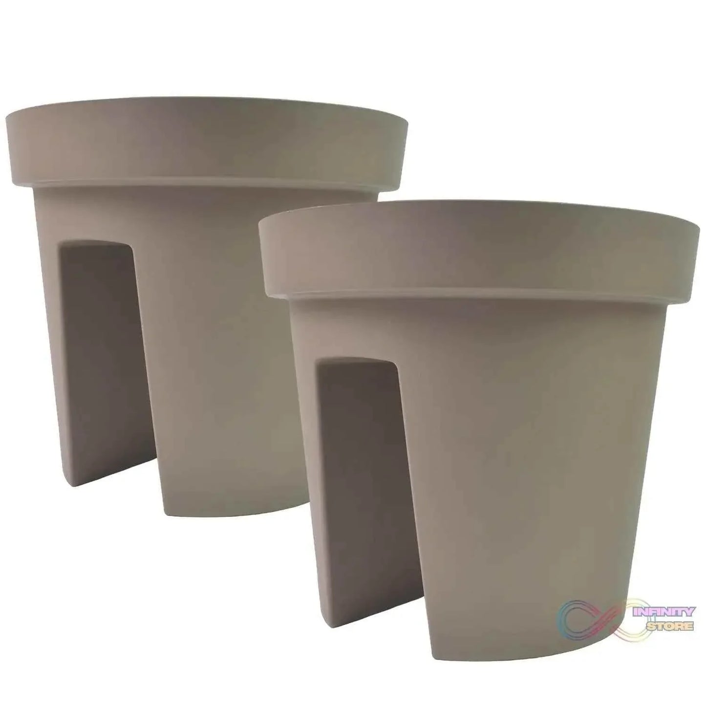 Creative Flower pot Balcony Flower Pot Holder (2 Pc) - infinityexculsivestore.com