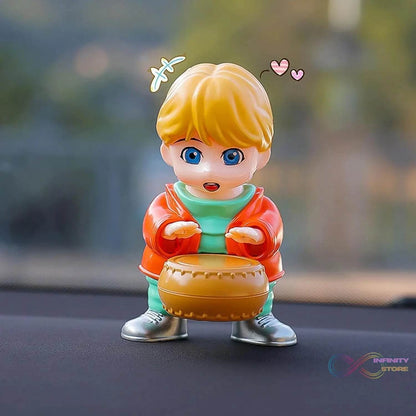 Creative Solar Drummer Car Aromatherapy, Solar Powered Car Air Freshener (1 Pc) - infinityexculsivestore.com