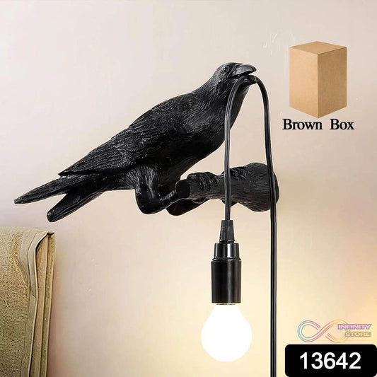 Crow Birds Table Lamps with Vintage Edison Bulb, Bird lamp (1 Set) - infinityexculsivestore.com