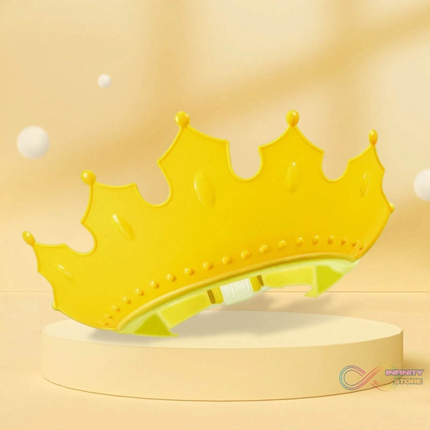 Crown Baby Shower Cap Adjustable Crown Baby Child Protection, Eye Protection, Ear Protection, Adjustable Swim Cap, Waterproof and Adjustable for Kids and Babies - infinityexculsivestore.com