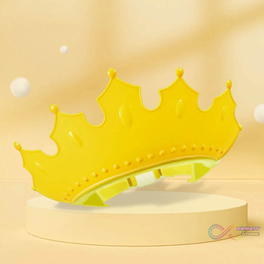 Crown Baby Shower Cap Adjustable Crown Baby Child Protection, Eye Protection, Ear Protection, Adjustable Swim Cap, Waterproof and Adjustable for Kids and Babies - infinityexculsivestore.com