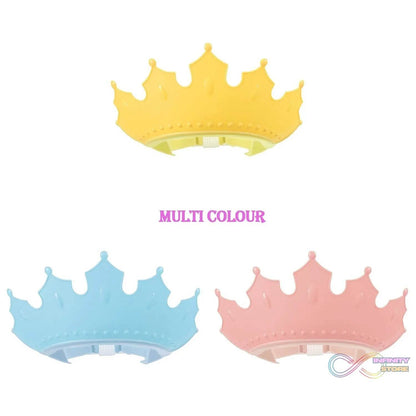 Crown Baby Shower Cap Adjustable Crown Baby Child Protection, Eye Protection, Ear Protection, Adjustable Swim Cap, Waterproof and Adjustable for Kids and Babies - infinityexculsivestore.com