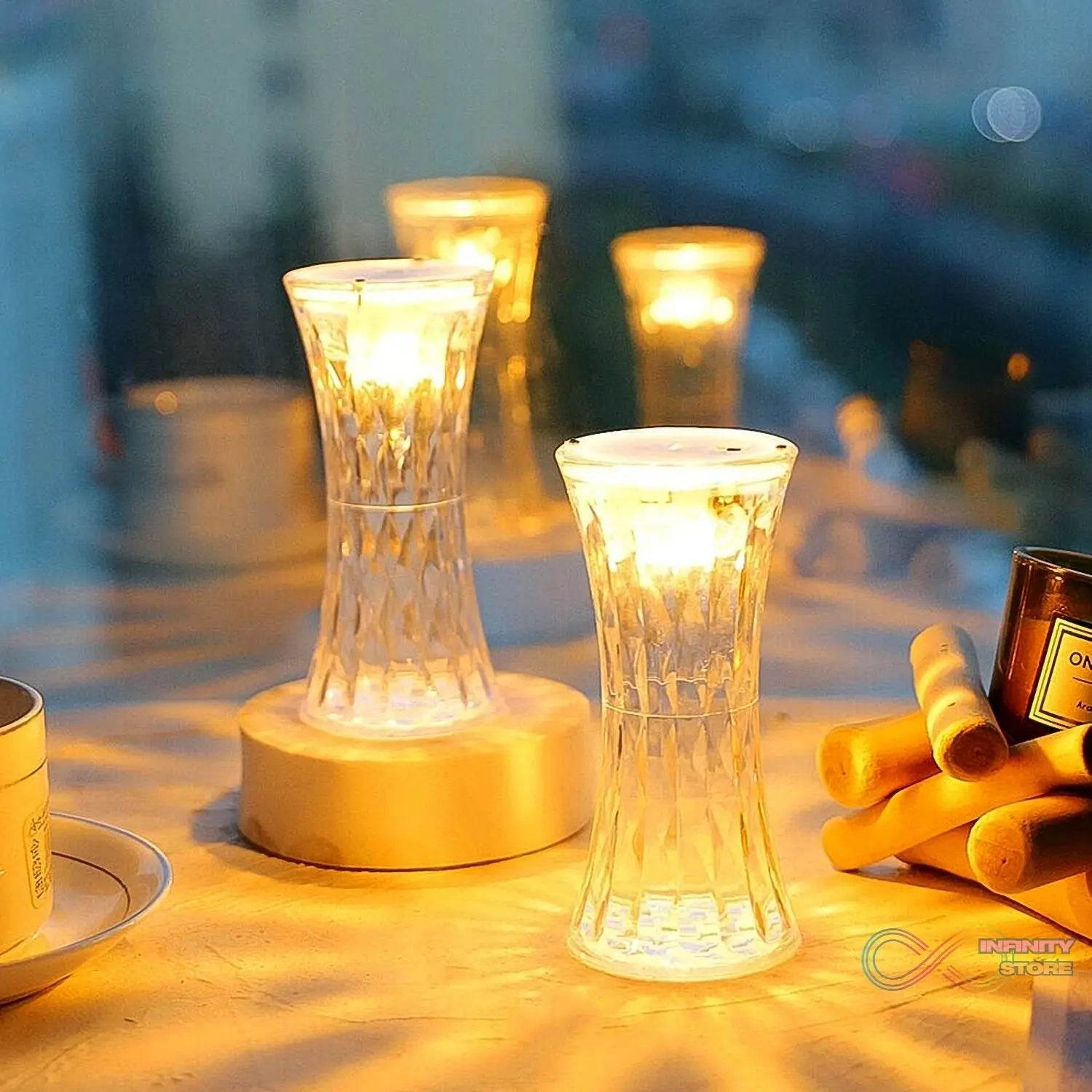 Crystal Lamp, Universal Night Light, Soft Lighting (1 Pc) - infinityexculsivestore.com