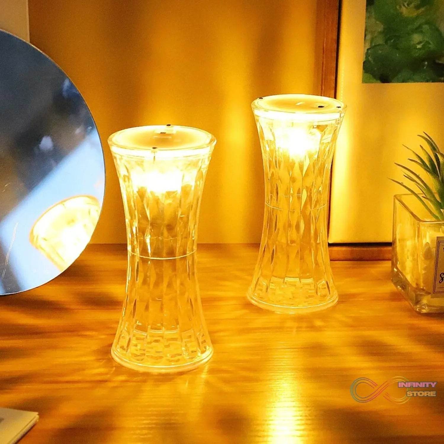 Crystal Lamp, Universal Night Light, Soft Lighting (1 Pc) - infinityexculsivestore.com