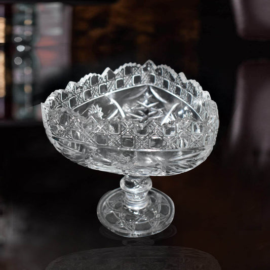 Crystal Touch Beautiful Decorative Designer Fruit Glass Bowl - infinityexculsivestore.com