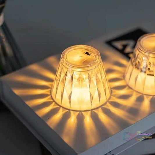 Cup Shape Crystal Table Lamp (1 Pc) - infinityexculsivestore.com
