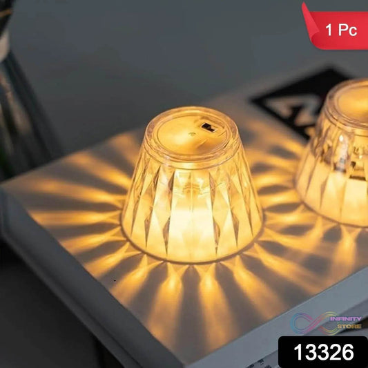 Cup Shape Crystal Table Lamp (1 Pc) - infinityexculsivestore.com