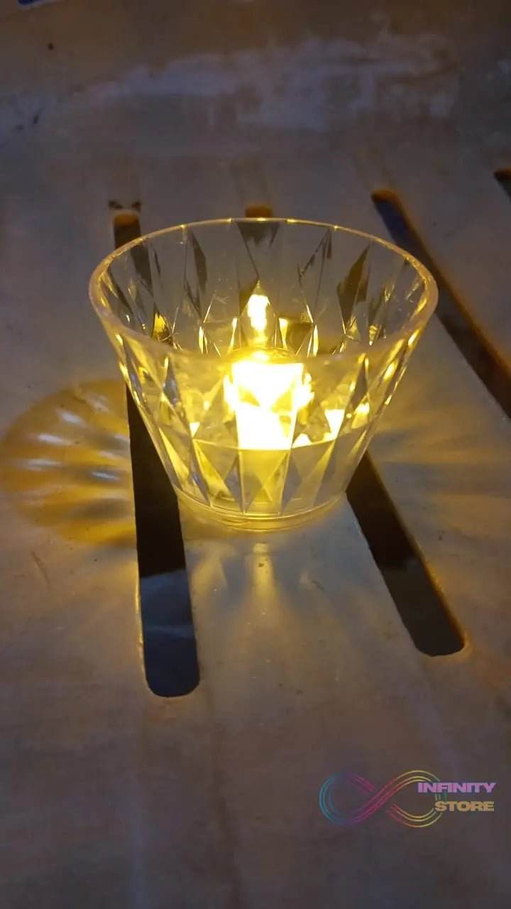 Cup Shape Crystal Table Lamp (1 Pc) - infinityexculsivestore.com