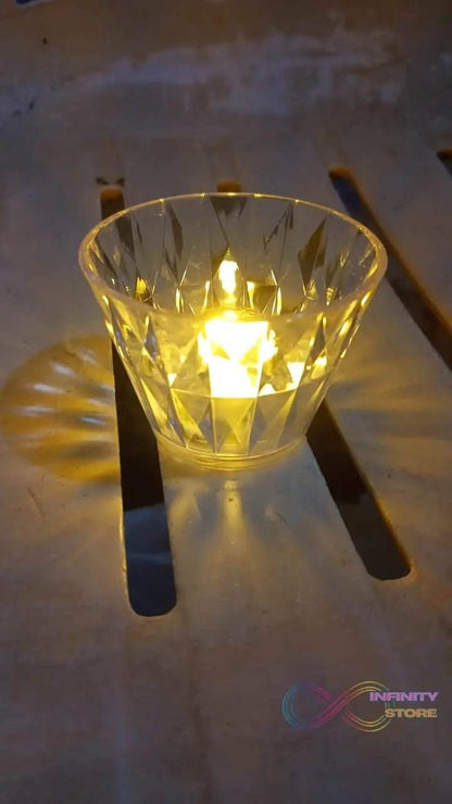 Cup Shape Crystal Table Lamp (1 Pc) - infinityexculsivestore.com