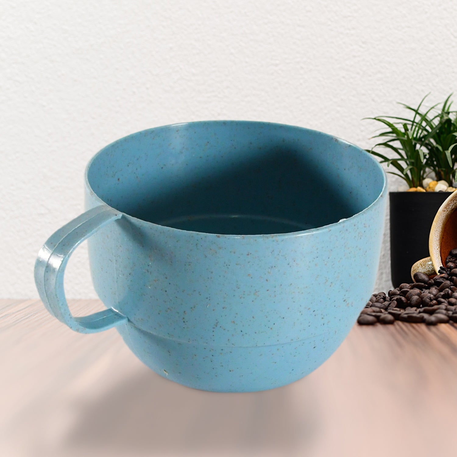 Multipurpose Plastic Water Cup, With Handle, Reusable Cups, Environmental Friendly Festival for Milk Cup, Coffee Cup, Tea Cup, Breakfast Cup, Drinking Mug or Outdoor for Household Gift For Birthday (1 Pc) - infinityexculsivestore.com