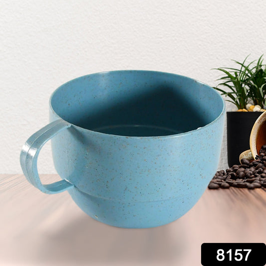 Multipurpose Plastic Water Cup, With Handle, Reusable Cups, Environmental Friendly Festival for Milk Cup, Coffee Cup, Tea Cup, Breakfast Cup, Drinking Mug or Outdoor for Household Gift For Birthday (1 Pc) - infinityexculsivestore.com