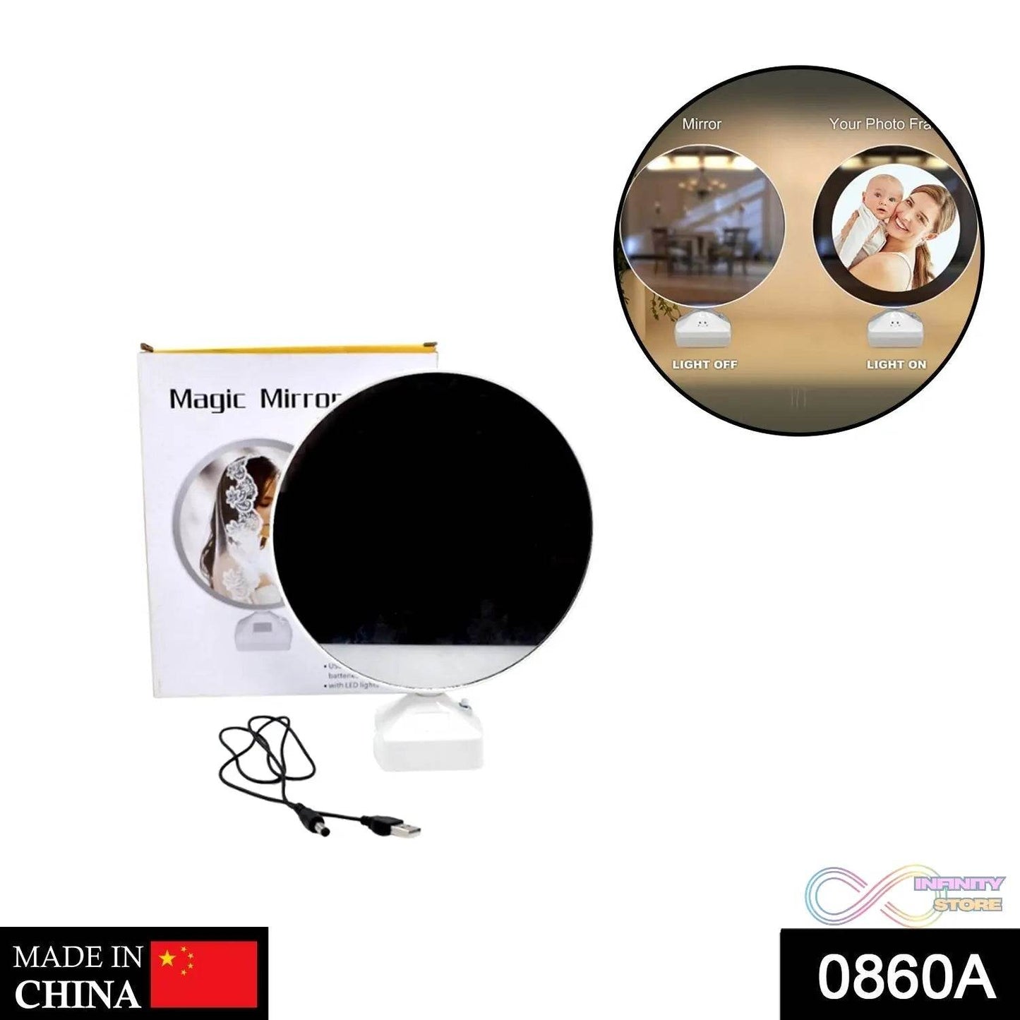 Curve Led Mirror Picture Wall Light - infinityexculsivestore.com