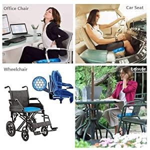 Cushion Seat Flex Pillow, Gel Orthopedic Seat Cushion Pad (Egg Sitter) - infinityexculsivestore.com