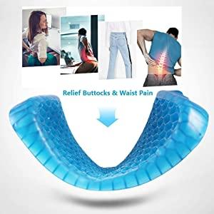Cushion Seat Flex Pillow, Gel Orthopedic Seat Cushion Pad (Egg Sitter) - infinityexculsivestore.com