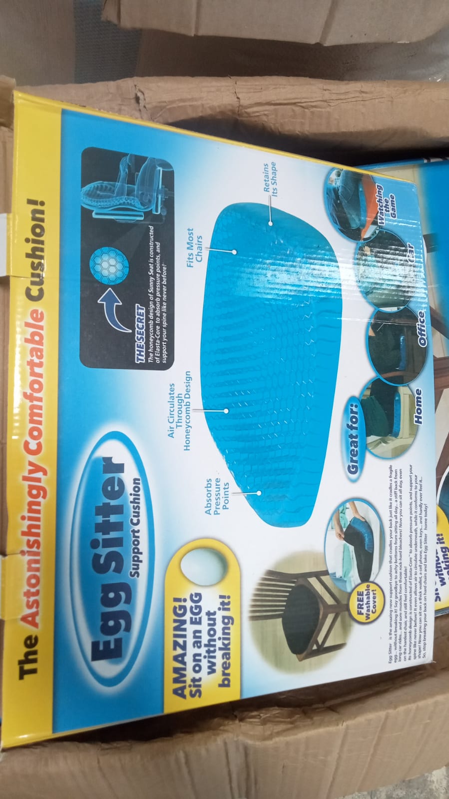 Cushion Seat Flex Pillow, Gel Orthopedic Seat Cushion Pad (Egg Sitter) - infinityexculsivestore.com